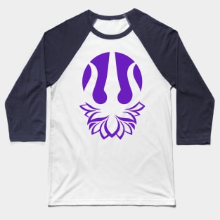 Yoga Lotus Pose Krishna Trident Baseball T-Shirt